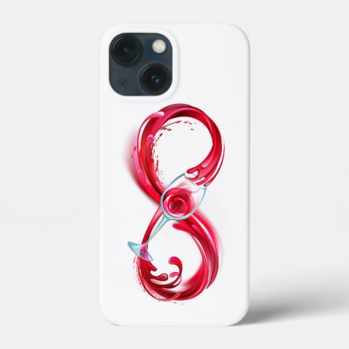 Infinity with Red Wine iPhone 13 Mini Case