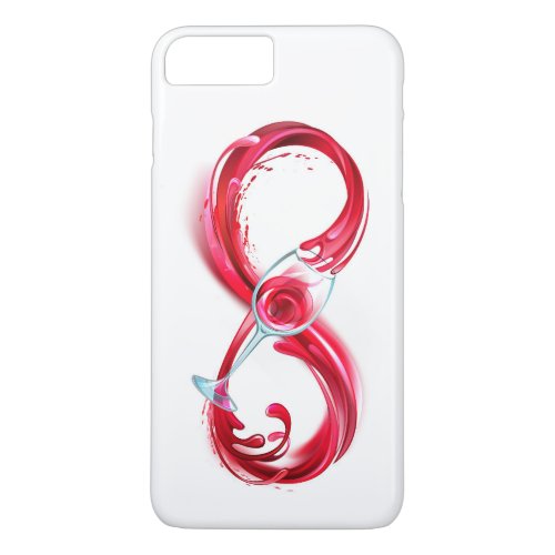 Infinity with Red Wine iPhone 8 Plus7 Plus Case