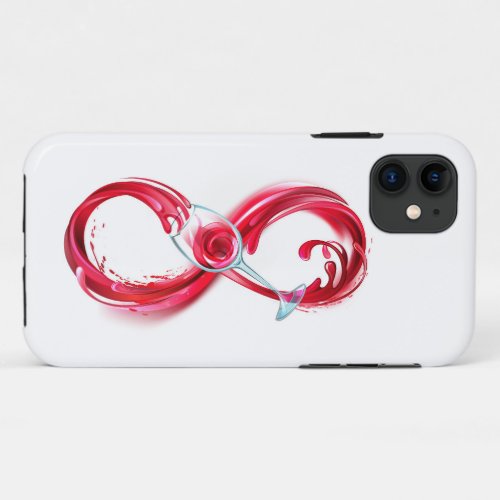 Infinity with Red Wine iPhone 11 Case