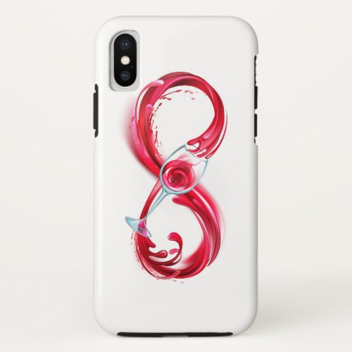 Infinity with Red Wine iPhone XS Case