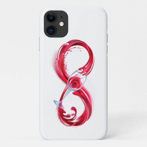 Infinity with Red Wine iPhone 11 Case