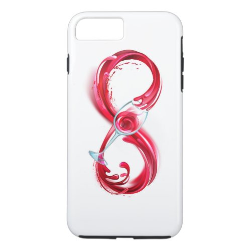 Infinity with Red Wine iPhone 8 Plus7 Plus Case