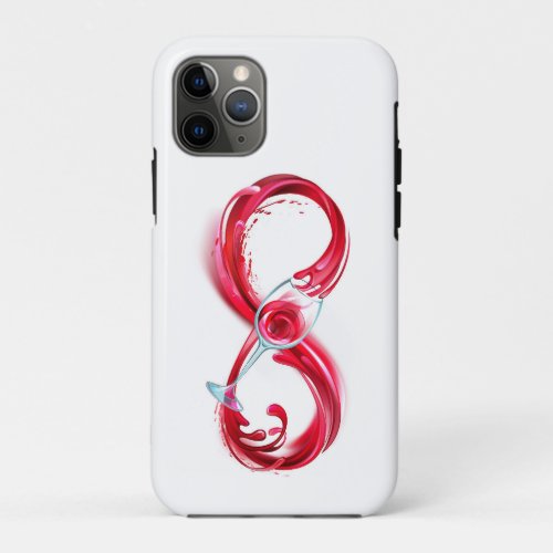 Infinity with Red Wine iPhone 11 Pro Case