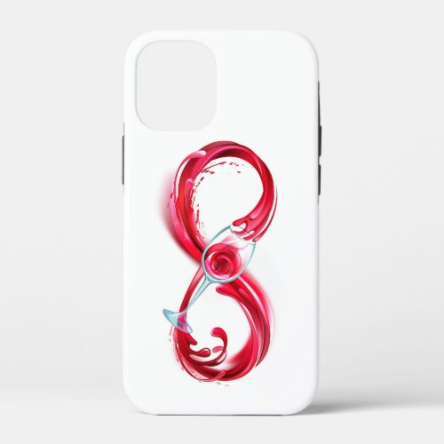 Infinity with Red Wine iPhone 12 Mini Case