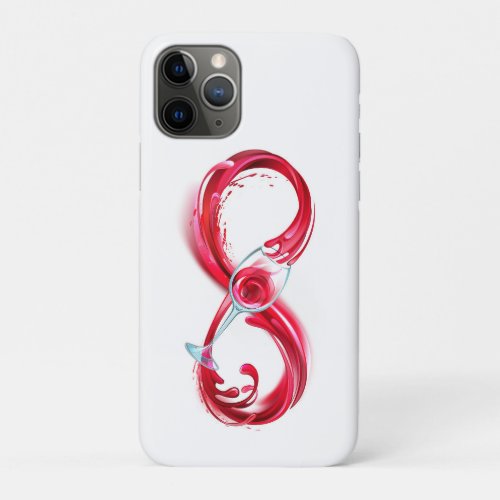 Infinity with Red Wine iPhone 11 Pro Case