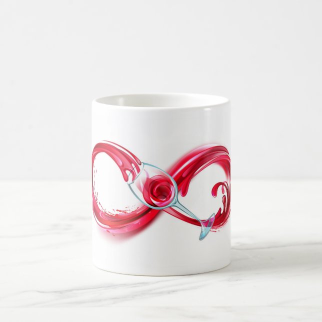 Infinity with Red Wine Color Morph Mug (Center)