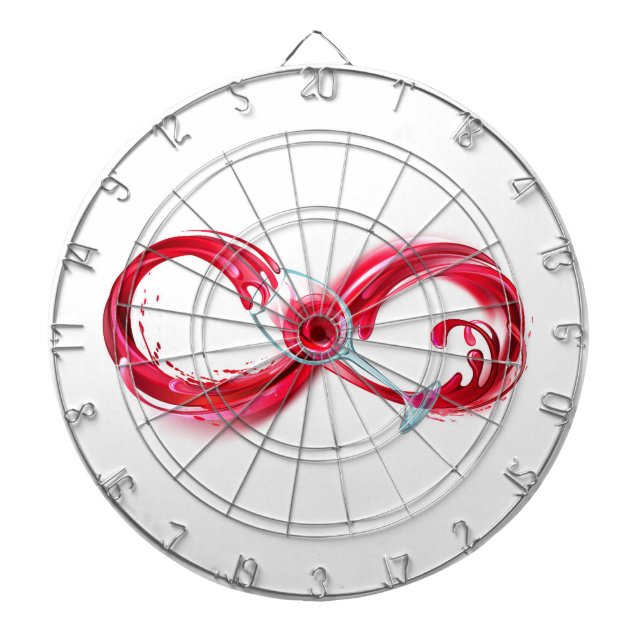 Infinity with Red Wine Dart Board (Front)