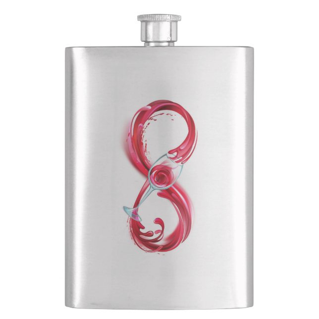 Infinity with Red Wine Flask (Front)