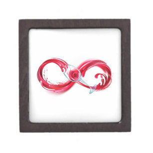 Infinity with Red Wine Gift Box