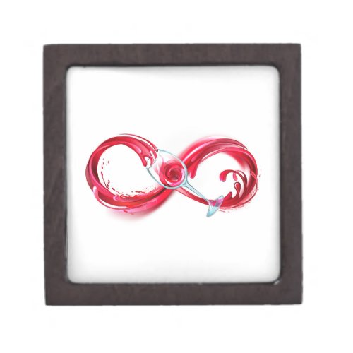 Infinity with Red Wine Gift Box