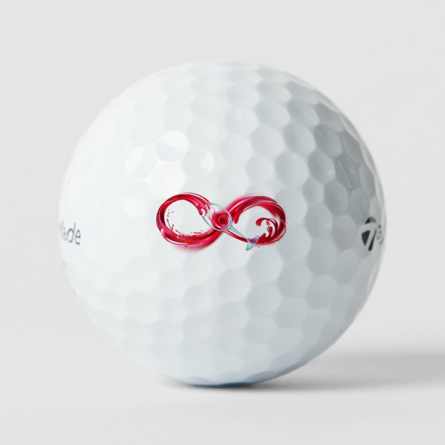 Infinity with Red Wine Golf Balls (Front)