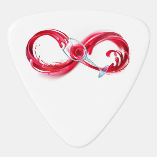 Infinity with Red Wine Guitar Pick