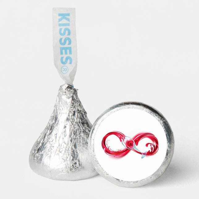 Infinity with Red Wine Hershey®'s Kisses® (Front)