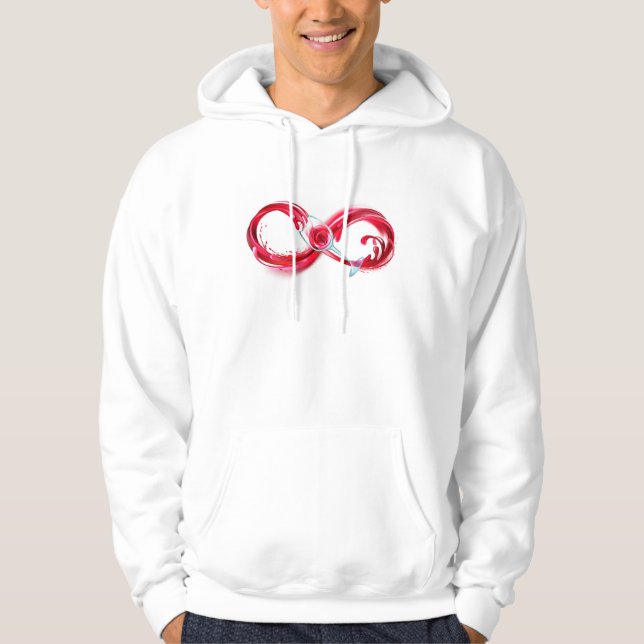 Infinity with Red Wine Hoodie (Front)