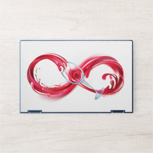 Infinity with Red Wine HP Laptop Skin