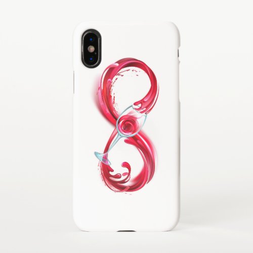 Infinity with Red Wine iPhone XS Case