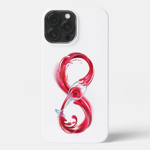 Infinity with Red Wine iPhone 13 Pro Max Case