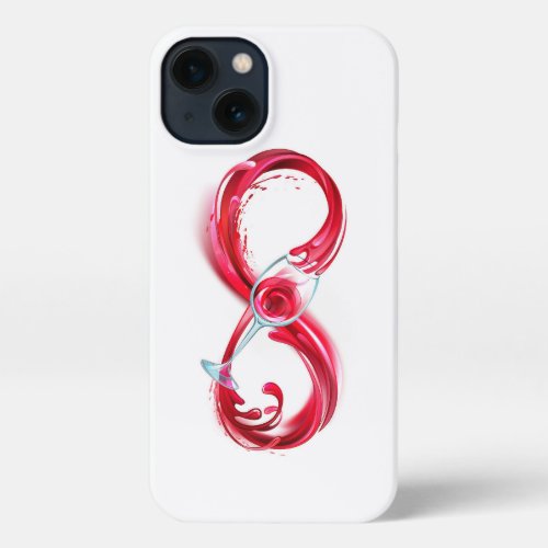 Infinity with Red Wine iPhone 13 Case