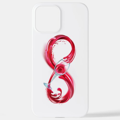 Infinity with Red Wine iPhone 12 Pro Max Case