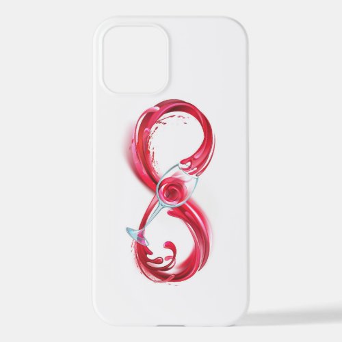 Infinity with Red Wine iPhone 12 Case