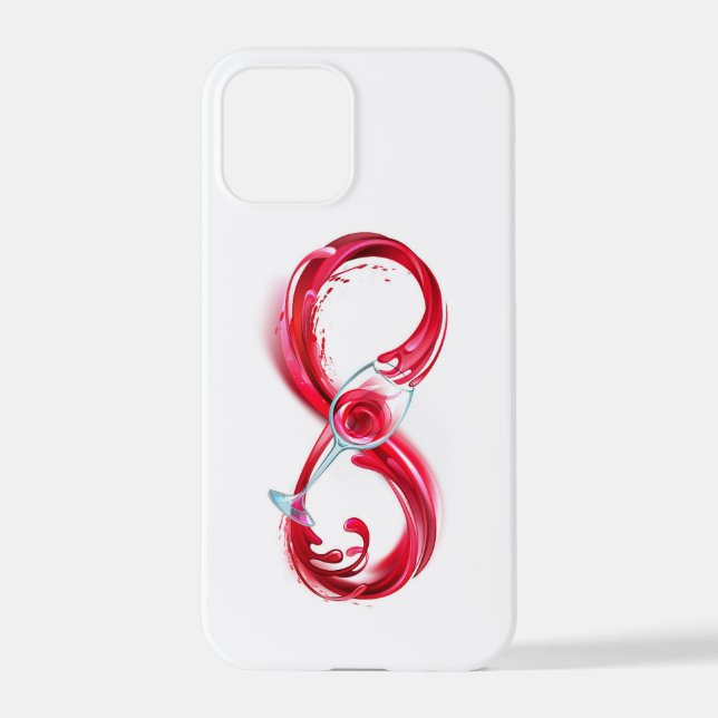 Infinity with Red Wine iPhone Case (Back)