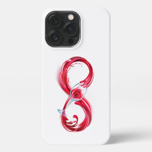 Infinity with Red Wine iPhone 13 Pro Case