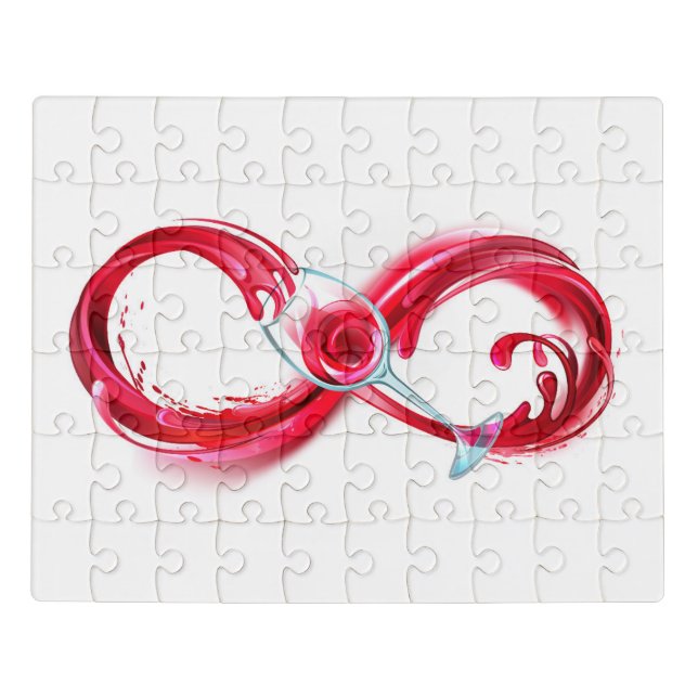 Infinity with Red Wine Jigsaw Puzzle (Puzzle Horizontal)