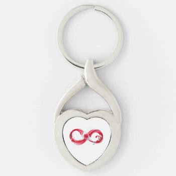Infinity With Red Wine Keychain by Blackmoon9 at Zazzle