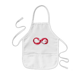 Infinity with Red Wine Kids' Apron