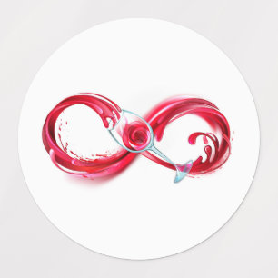 Infinity with Red Wine Kids' Labels