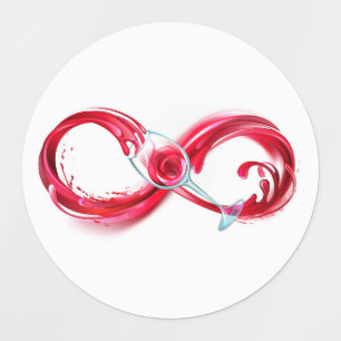 Infinity with Red Wine Labels