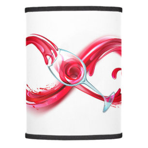 Infinity with Red Wine Lamp Shade