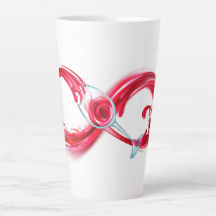 Infinity with Red Wine Latte Mug