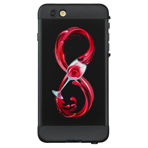 Infinity with Red Wine LifeProof NÜÜD iPhone 6 Plus Case