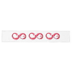 Infinity with Red Wine Long Table Runner