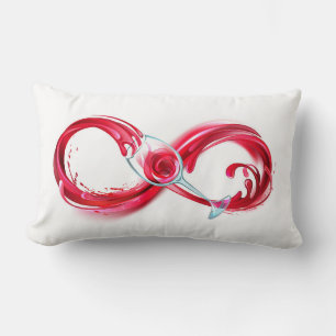 Infinity with Red Wine Lumbar Pillow