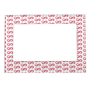 Infinity with Red Wine Magnetic Frame