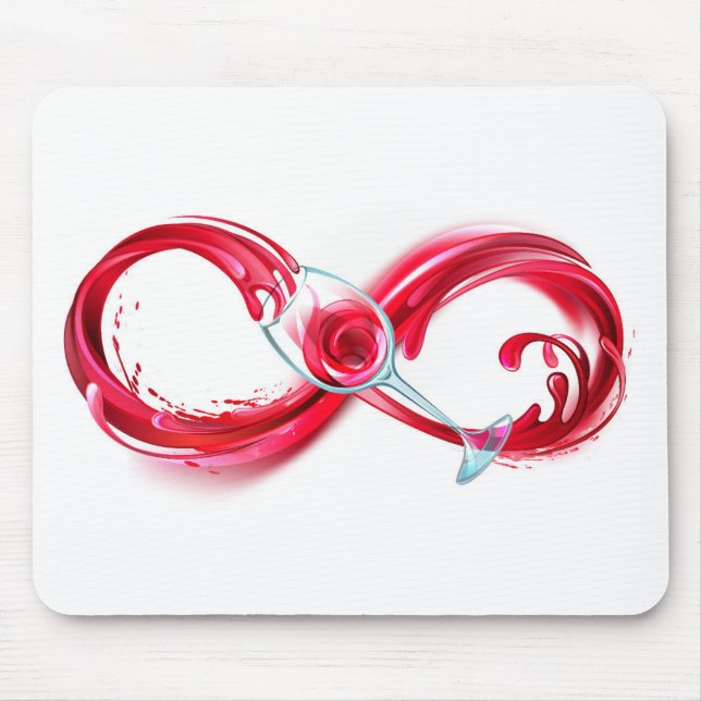 Infinity with Red Wine Mouse Pad (Front)