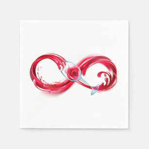 Infinity with Red Wine Napkins