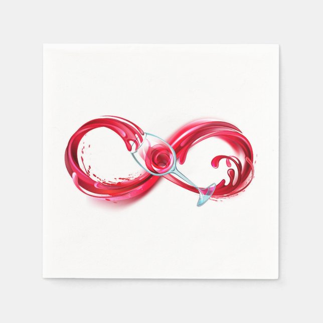 Infinity with Red Wine Napkins (Front)