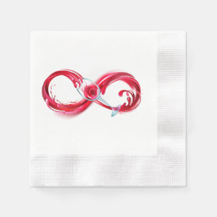Infinity with Red Wine Napkins