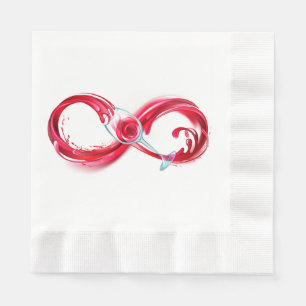 Infinity with Red Wine Napkins