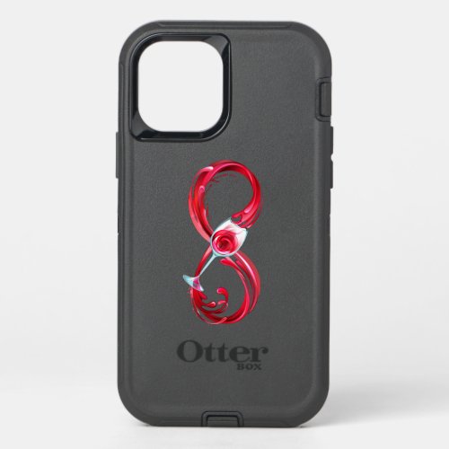 Infinity with Red Wine OtterBox Defender iPhone 12 Case