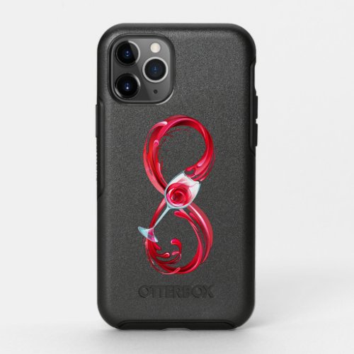 Infinity with Red Wine OtterBox Symmetry iPhone 11 Pro Case