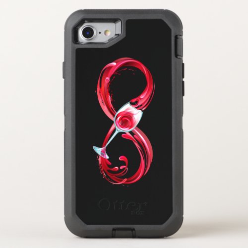 Infinity with Red Wine OtterBox Defender iPhone SE87 Case