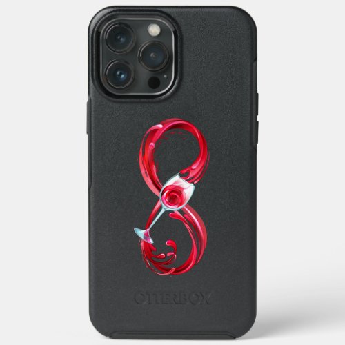 Infinity with Red Wine iPhone 13 Pro Max Case