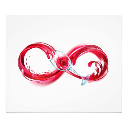 Infinity with Red Wine Photo Print