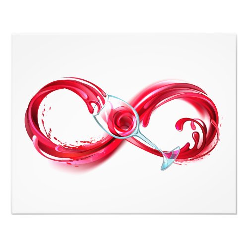 Infinity with Red Wine Photo Print