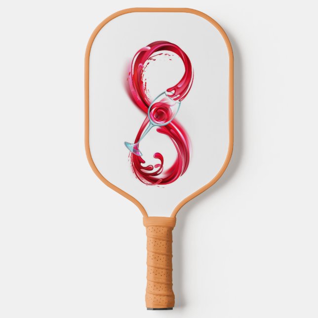 Infinity with Red Wine Pickleball Paddle (Front)