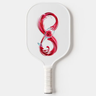 Infinity with Red Wine Pickleball Paddle